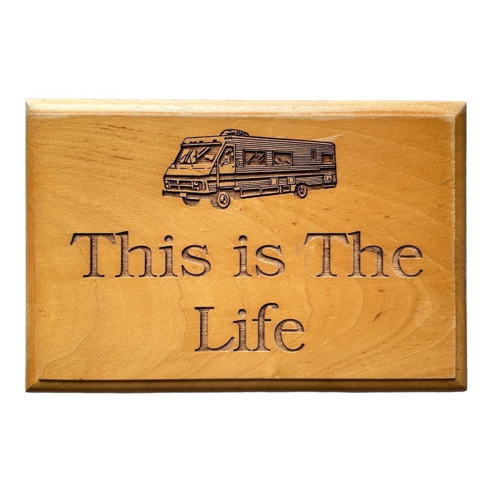 This Is The Life RV Wooden Wall Sign - Picture 8 of 13